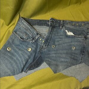 Upcycled fashion Style Denim Corset Belt